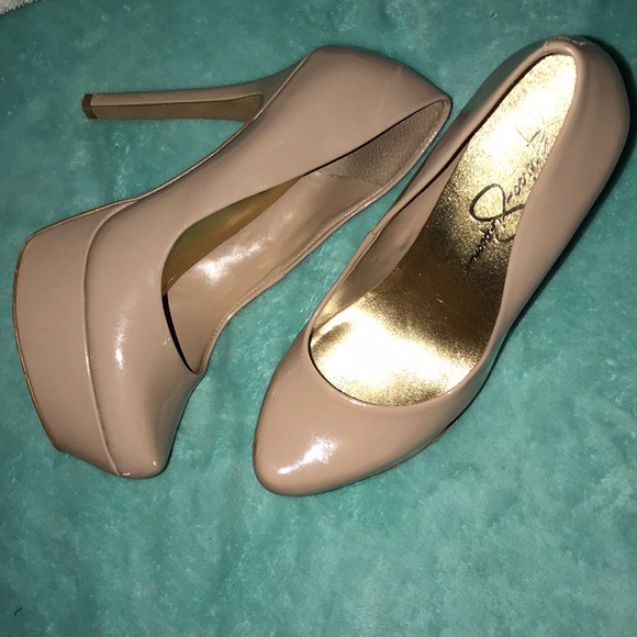 Jessica Simpson Shoes - Jessica Simpson Nude Platform Heels